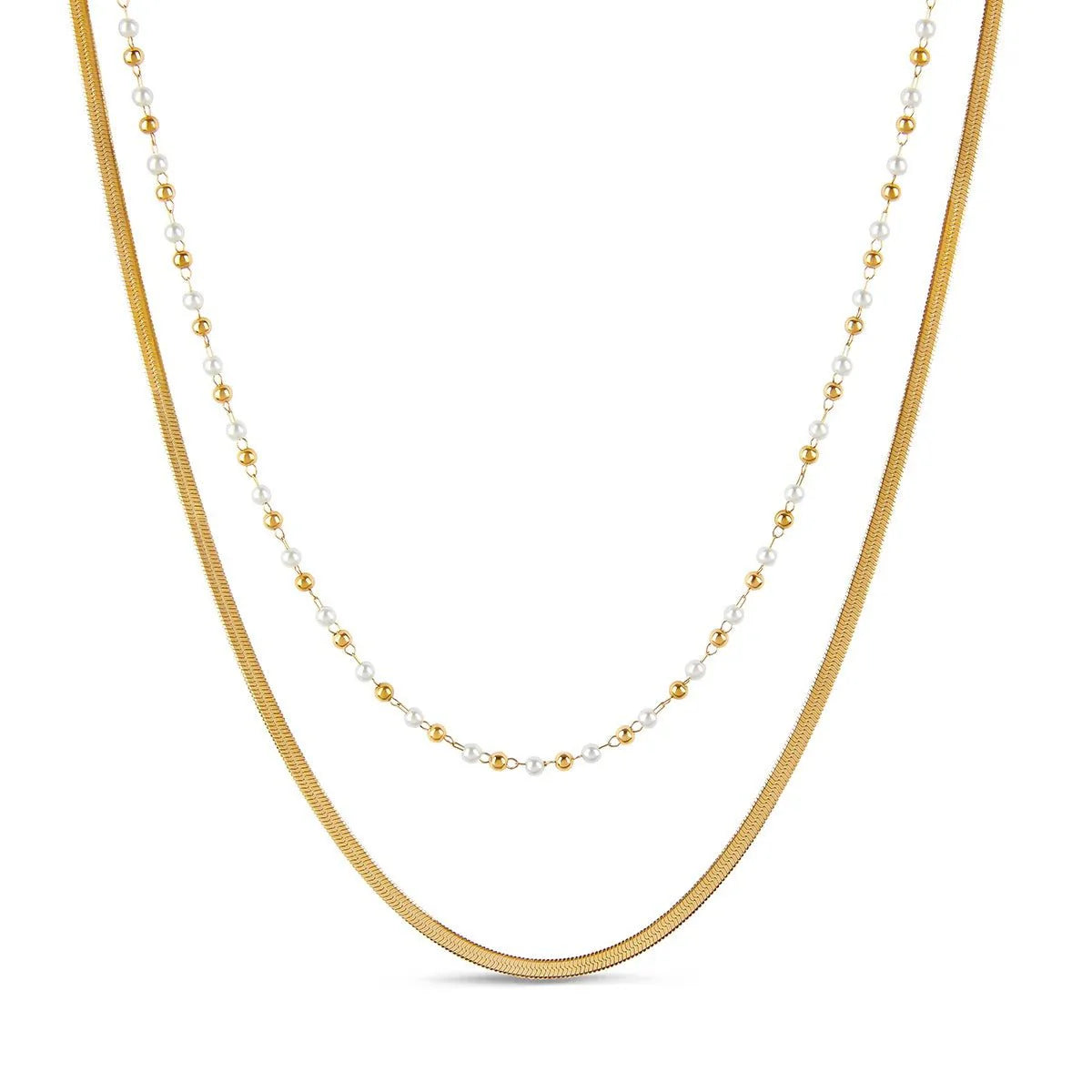 Mix de Colares Pérola - Banhado em Ouro 18K