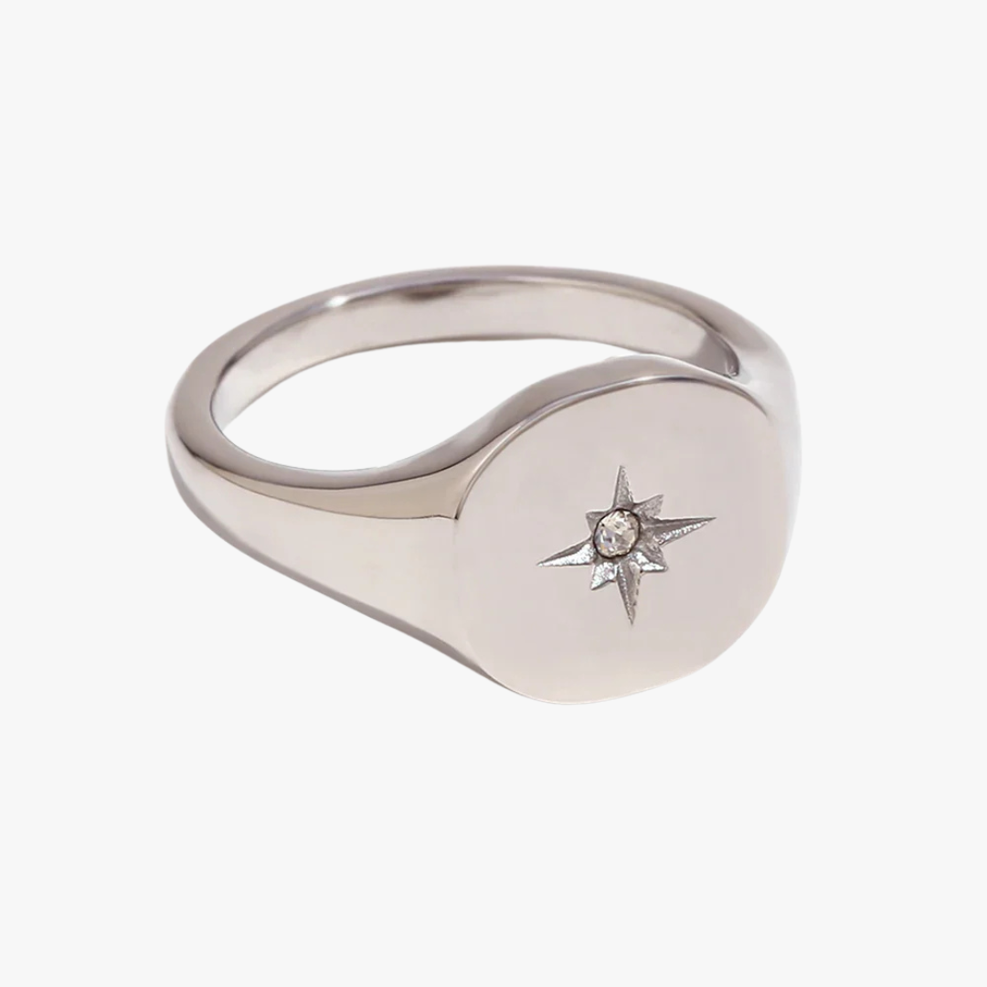 Anel Estrela Octa – Banhado em Ouro 18K